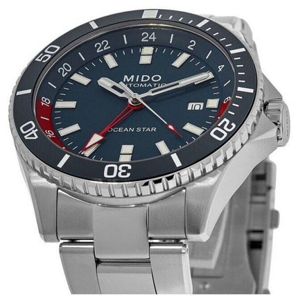 Montre de plongée automatique Mido Ocean Star GMT édition spéciale à cadran bleu M026.629.11.041.00 200M pour hommes avec bracel
