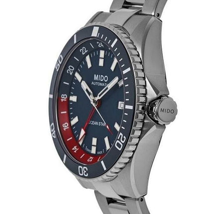 Montre de plongée automatique Mido Ocean Star GMT édition spéciale à cadran bleu M026.629.11.041.00 200M pour hommes avec bracel