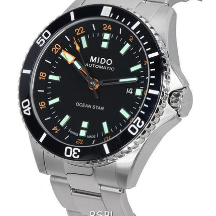 Montre Homme Mido Ocean Star GMT Cadran Noir Automatique Diver M026.629.11.051.01 M0266291105101 200M
