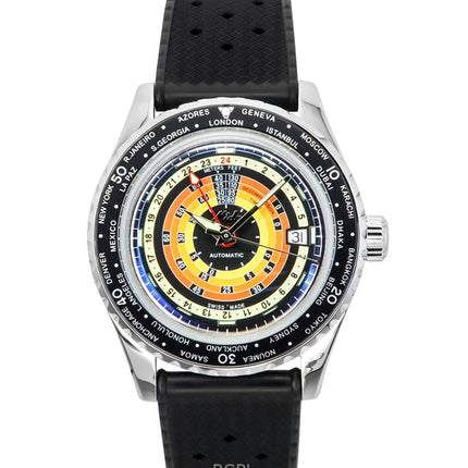 Montre de plongée automatique Mido Ocean Star à décompression Worldtimer GMT M026.829.17.051.00 pour homme, 200 m, avec bracelet supplémentaire