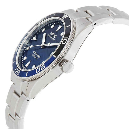 Montre de plongée automatique Mido Ocean Star en acier inoxydable avec cadran bleu dégradé M026.907.11.041.00 200M pour homme
