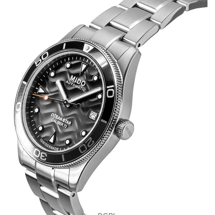 Montre de plongée automatique Mido Ocean Star 39 en acier inoxydable, cadran gris dégradé, 200 m, M026.907.11.061.00