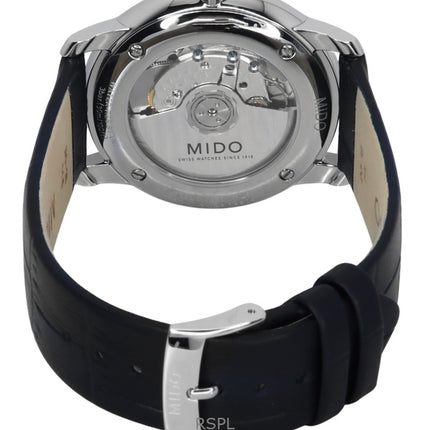 Montre homme Mido Baroncelli Heritage, bracelet cuir, cadran blanc, automatique, M027.407.16.010.00
