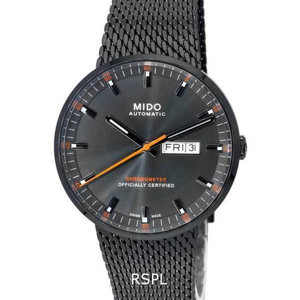 Mido Commander Icone Chronomètre Cadran Anthracite Automatique M031.631.33.061.00 M0316313306100 Montre Homme