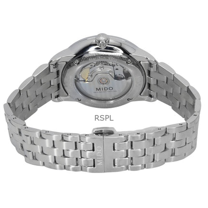 Montre homme Mido Baroncelli Signature en acier inoxydable, cadran noir, automatique, M037.407.11.051.01