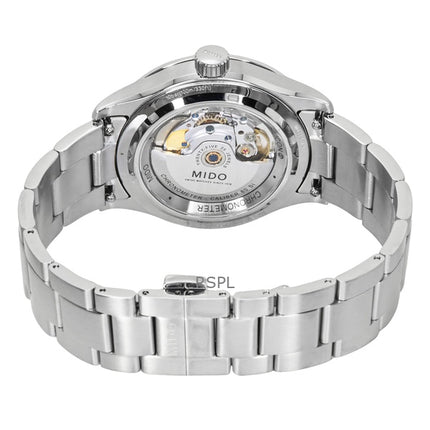 Montre homme Mido Multifort M chronomètre acier inoxydable cadran vert automatique M038.431.11.097.00 100 m
