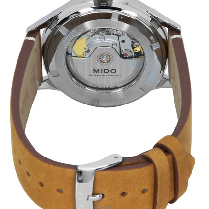 Montre homme Mido Multifort Patrimony, bracelet cuir, cadran bleu, automatique, M040.407.16.040.00