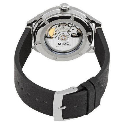Montre pour homme Mido Multifort Patrimony avec bracelet en cuir et cadran anthracite automatique M040.407.16.060.00