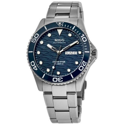 Montre de plongée automatique Mido Ocean Star 200C en acier inoxydable avec cadran bleu M042.430.11.041.00 200M pour homme