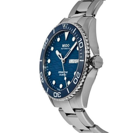 Montre de plongée automatique Mido Ocean Star 200C en acier inoxydable avec cadran bleu M042.430.11.041.00 200M pour homme
