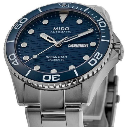 Montre de plongée automatique Mido Ocean Star 200C en acier inoxydable avec cadran bleu M042.430.11.041.00 200M pour homme