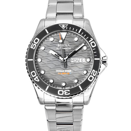 Montre de plongée automatique Mido Ocean Star 200C en acier inoxydable avec cadran gris M042.430.11.081.00 200M pour homme