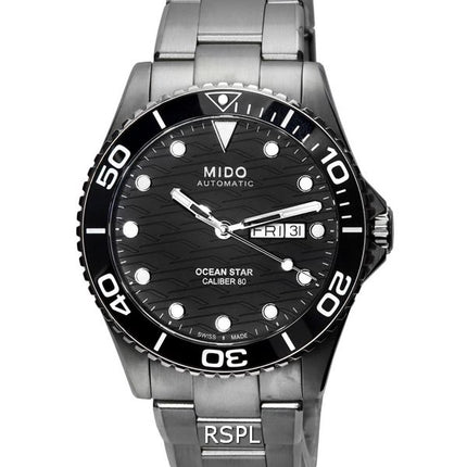 Mido Ocean Star 200C Titane Noir Cadran Automatique Diver's M042.430.44.051.00 M0424304405100 200M Montre Homme