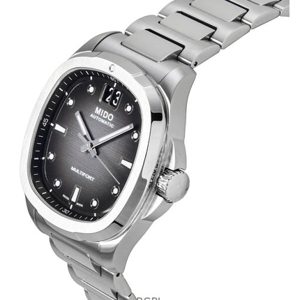 Montre homme Mido Multifort TV Big Date, acier inoxydable, cadran gris, automatique, M049.526.11.081.00 100 100M