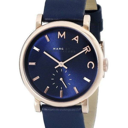 Marc By Marc Jacobs Baker Marine Marine Dial cuir Montre MBM1329 femmes