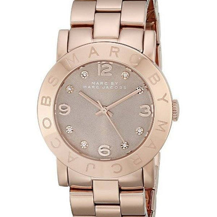 Marc By Marc Jacobs Amy Dexter blé cadran en or rose-Tone Montre MBM3221 femmes