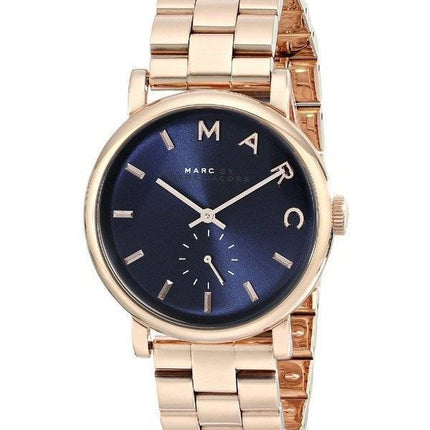 Marc By Marc Jacobs Baker Marine cadran en or rose-ton acier Montre MBM3330 femmes