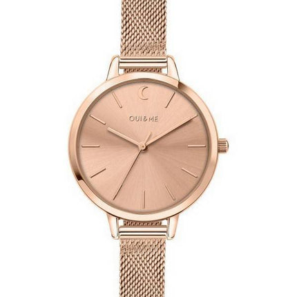 Montre Femme Oui &amp, Me Petite Amourette Or Rose Acier Inoxydable Quartz ME010095