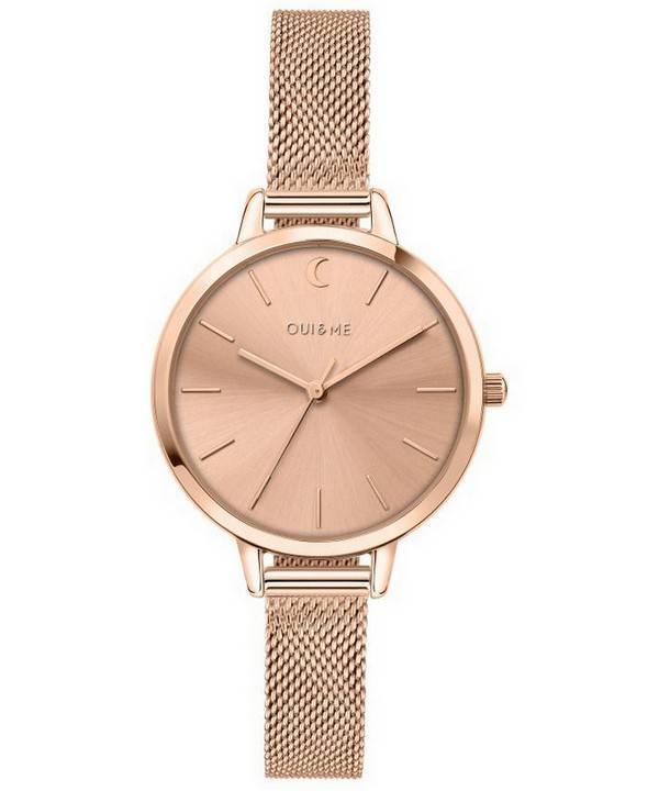 Montre Femme Oui &amp, Me Petite Amourette Or Rose Acier Inoxydable Quartz ME010095