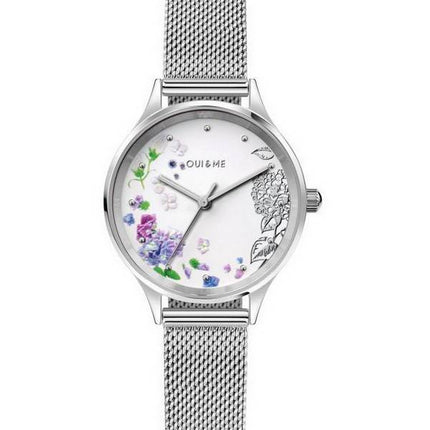 Montre Femme Oui &  Me Bichette Cadran Blanc Acier Inoxydable Quartz ME010175