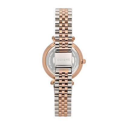 Montre Oui &amp, Me Etoile en acier inoxydable bicolore avec cadran argenté et quartz ME010294 pour femme