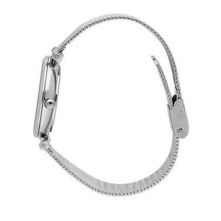 Montre Oui &amp, Me Etoile en acier inoxydable avec cadran argenté et quartz ME010296 pour femme