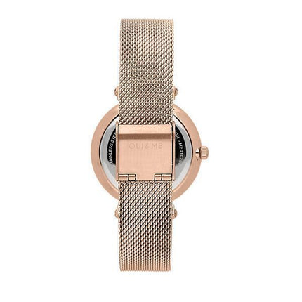 Montre Oui &amp, Me Etoile en acier inoxydable et cadran blanc à quartz ME010297 pour femme