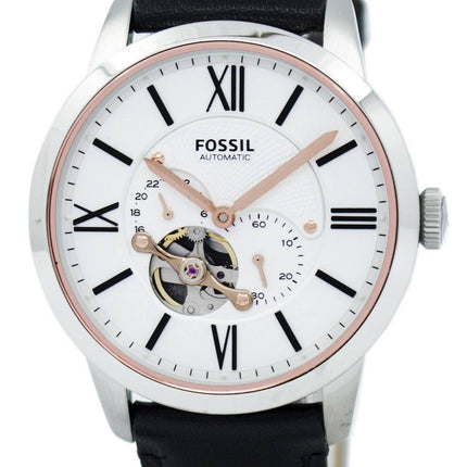 Citadin fossiles automatique cuir noir sangle ME3104 montre homme