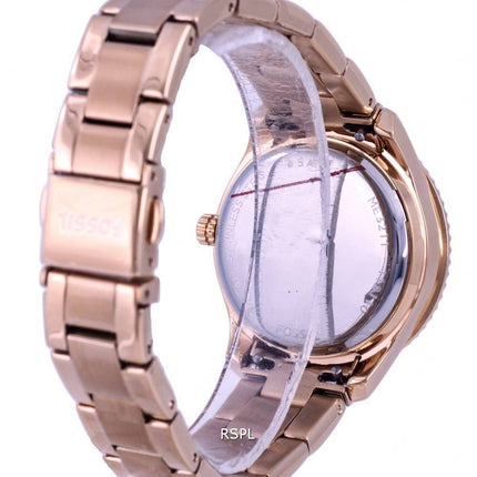 Fossil Stella Crystal Accents Coeur Ouvert Cadran Marron Automatique ME3211 Montre Femme