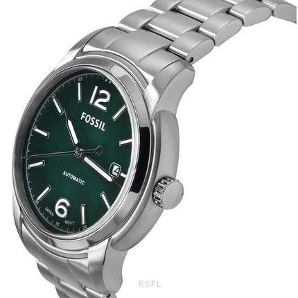 Montre unisexe Fossil Heritage ME3224 automatique en acier inoxydable avec cadran vert