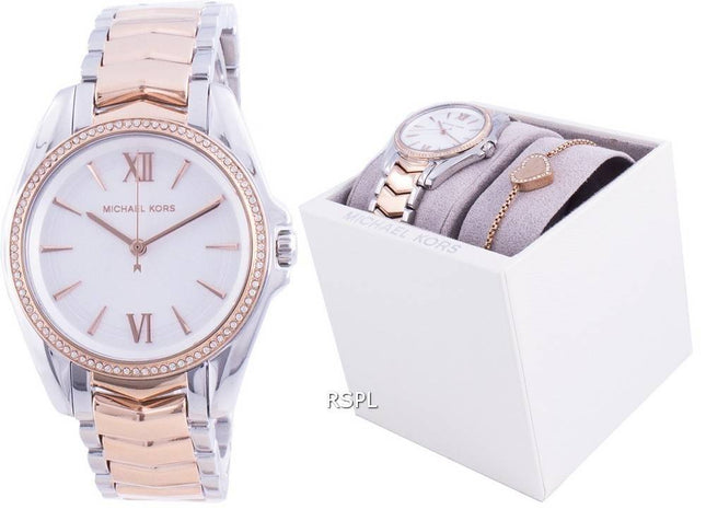 Michael Kors Whitney Diamond Accents Quartz MK1023 Montre pour femme avec coffret cadeau