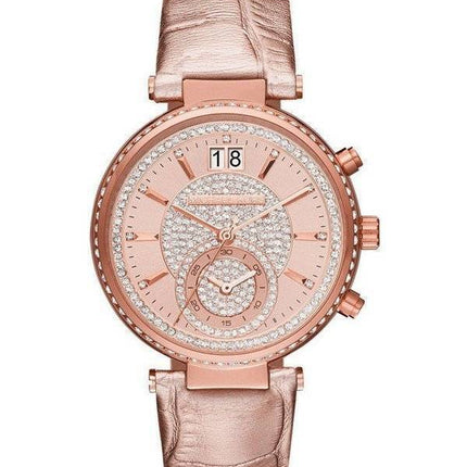 Michael Kors Sawyer Rose or Crystal Pave MK2445 Women Watch Dial