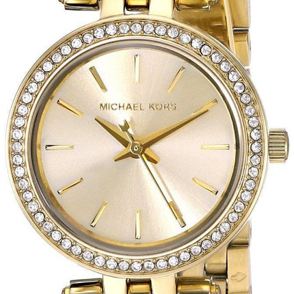 Montre Michael Kors Darci Mini cristaux Swarovski doré MK3295 féminin