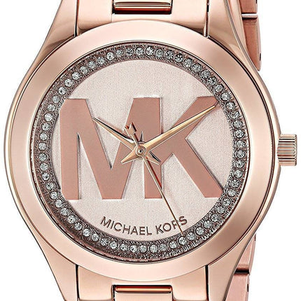 Montre Michael Kors Mini piste Slim Quartz diamant Accent MK3549 féminin