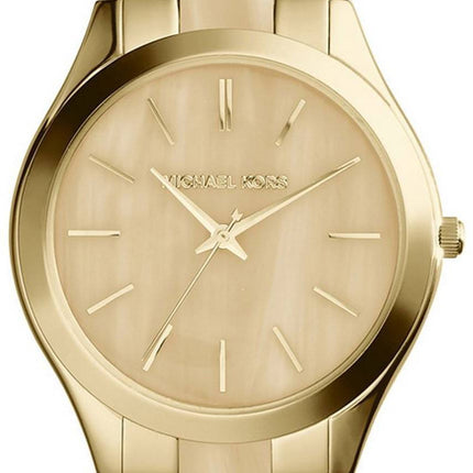 Montre Femme Michael Kors Runway à cadran corne doré MK4285