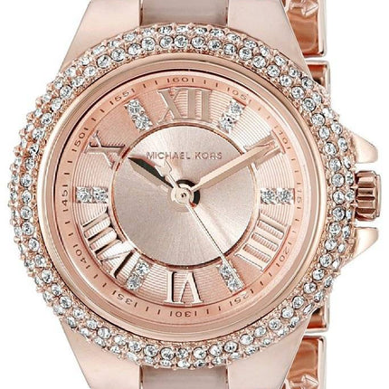 Montre Michael Kors Petite Camille Rose Gold Tone cristaux MK4292 féminin