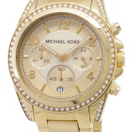 Michael Kors piste d'or Montre chronographe Glitz MK5166 femmes