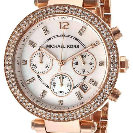 Montre Michael Kors Parker cristaux chronographe MK5491 féminin