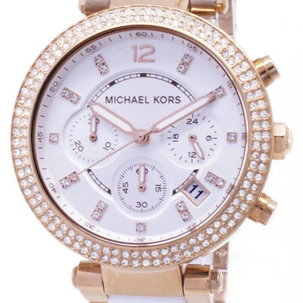 Montre Michael Kors Parker chronographe cristaux MK5774 féminin