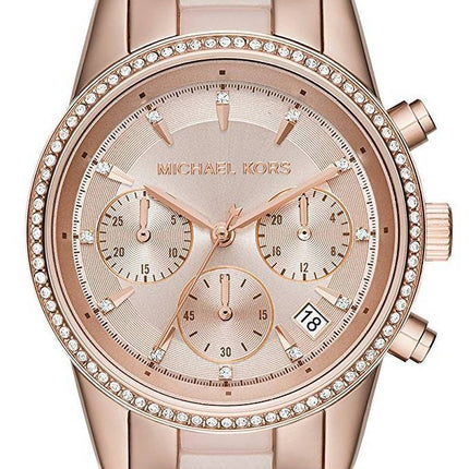Montre Michael Kors Ritz Chronographe Quartz Crystal Accents MK6307 féminin