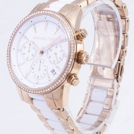 Montre Michael Kors Ritz Quartz chronographe Crystal Accents MK6324 féminin