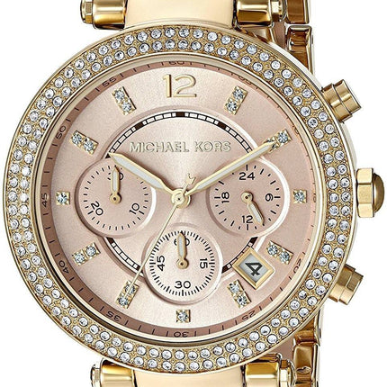 Montre Michael Kors Parker Chronographe Quartz diamant Accent MK6326 féminin
