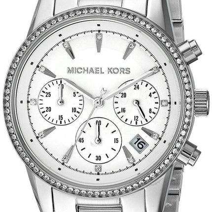 Montre Michael Kors Ritz Chronographe Quartz diamant Accent MK6428 féminin