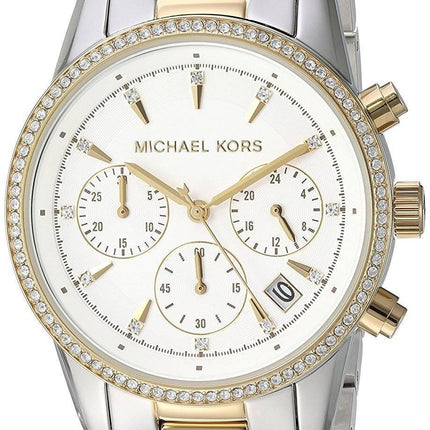 Montre Michael Kors Ritz Chronographe Quartz diamant Accent MK6474 féminin