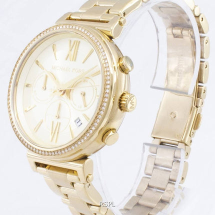 Montre Michael Kors Chronographe Quartz diamant Accent MK6559 féminin