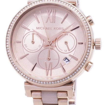 Montre Michael Kors Sofie Chronographe Quartz diamant Accent MK6560 féminin