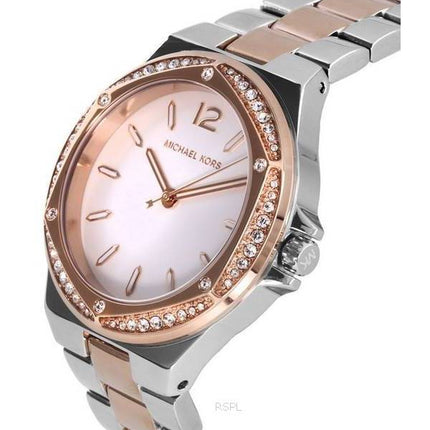 Michael Kors Lennox Crystal Accents Cadran argenté Quartz MK6989 Montre pour femme