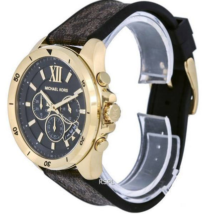 Michael Kors surdimensionné Brecken Logo chronographe cuir Quartz MK8849 montre pour homme fr