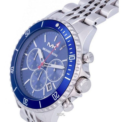 Michael Kors Bayville Chronographe Cadran Bleu Quartz MK8896 Montre Homme fr