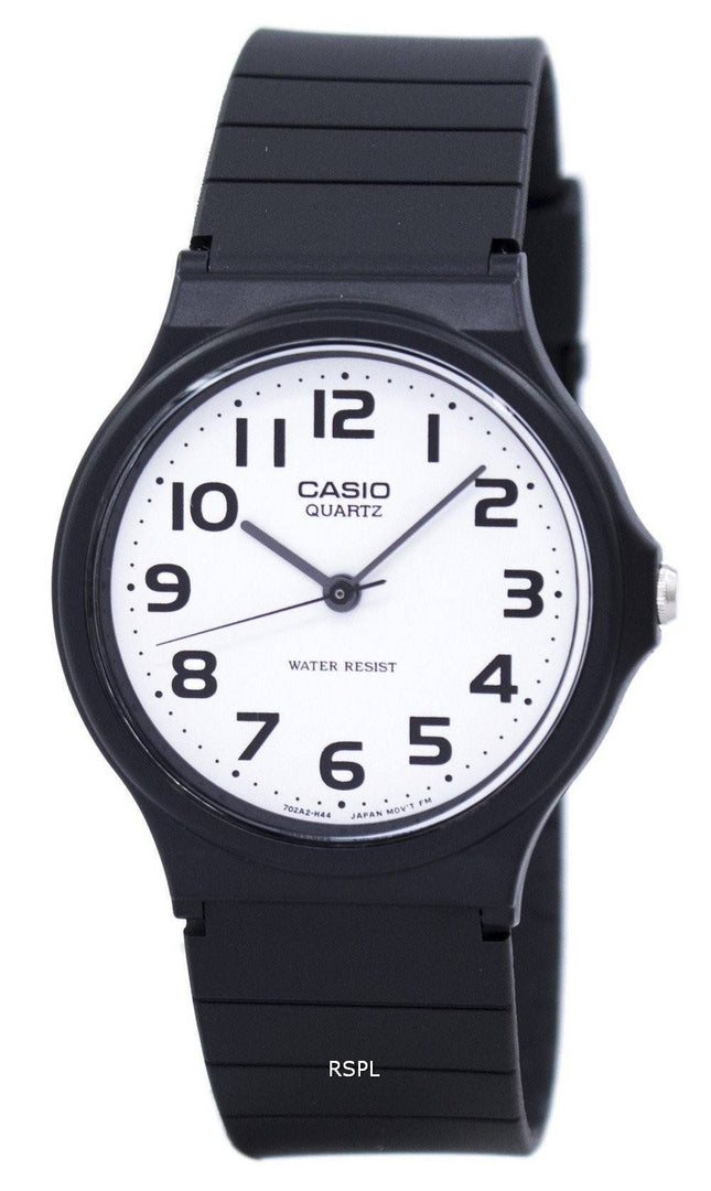 Montre Casio classique Quartz analogique cadran blanc MQ-24-7B2LDF MQ-24-7B2L masculin